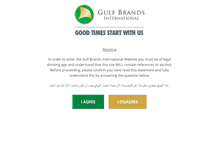 Tablet Screenshot of gulfbrandsinternational.com